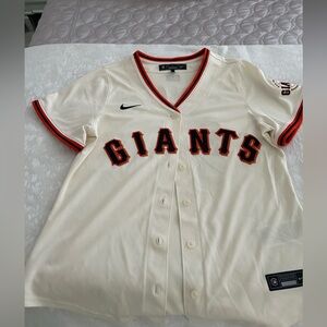 Nike Cream San Francisco Giants Jersey Matt Chapman ladies M NWOT